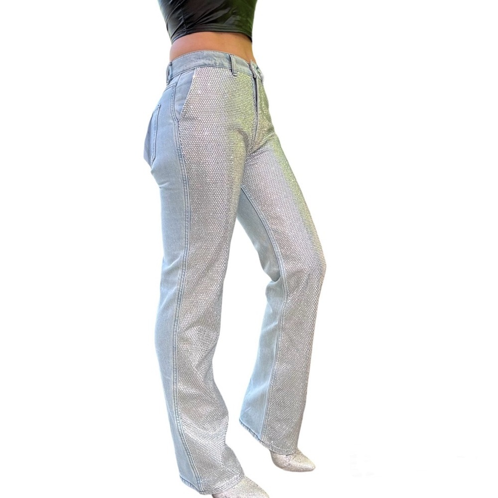 FRAME Atelier Le Jane Crystal Jeans SIZE 27 - Picture 4 of 13